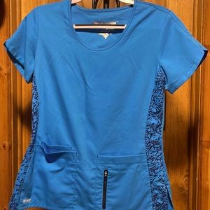Greys Anatomy Blue/black sides scrub too small